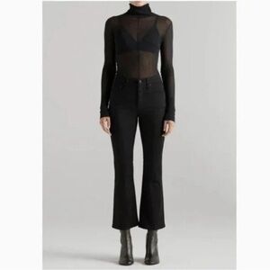 Edwin Cassia Mini Boot Cut Black Denim Jeans size 28